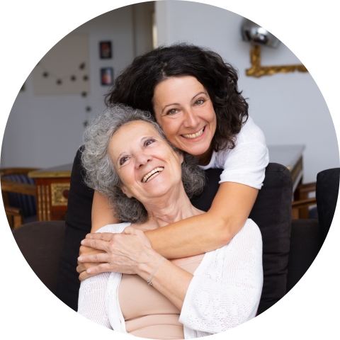 You & I Care-Carer having a good moment of Companionship with a Service User You & I Care-Carer having a good moment of Companionship with a Service User